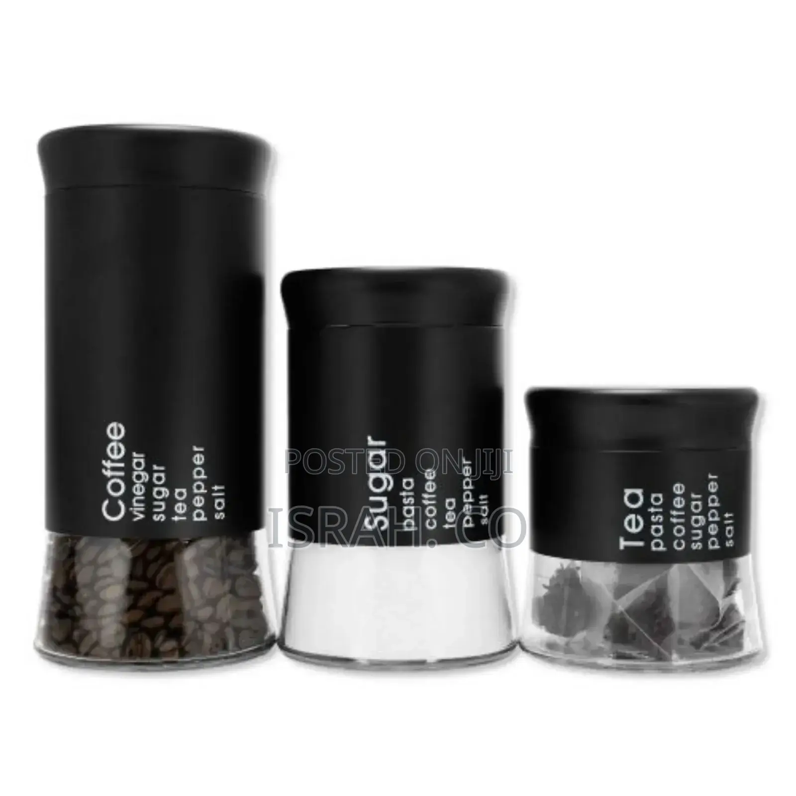 Food Storage Containers 3 Jars Organizer