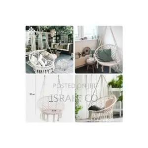 Hammock Chair Hanging Macrame Swing With Cushion