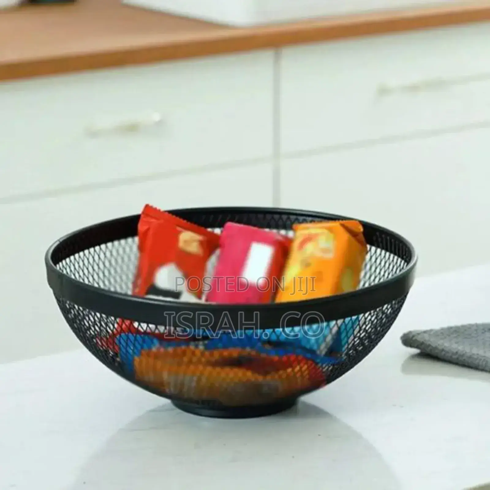 Modern Countertop Wire Fruit Basket Home Decor