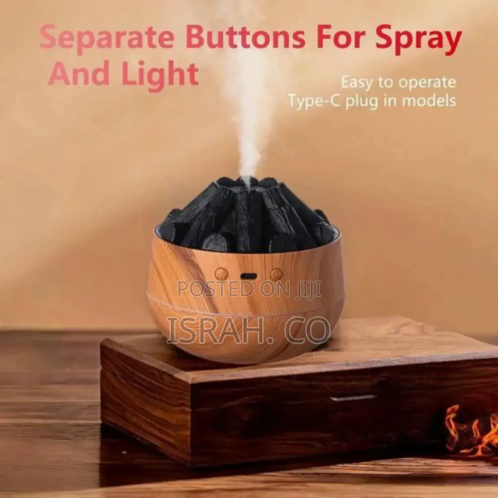 New Simulation 3d Mini Humidifier, Simulated Charcoal Fire