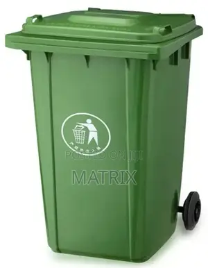 Outdoor Plastic Dustbin Waste Bin, 120 Litres Garbage Bin