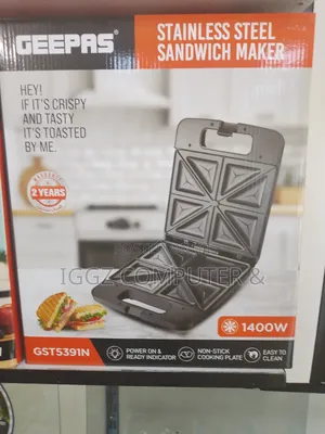 Geepas Stainless Steel Sandwich Maker