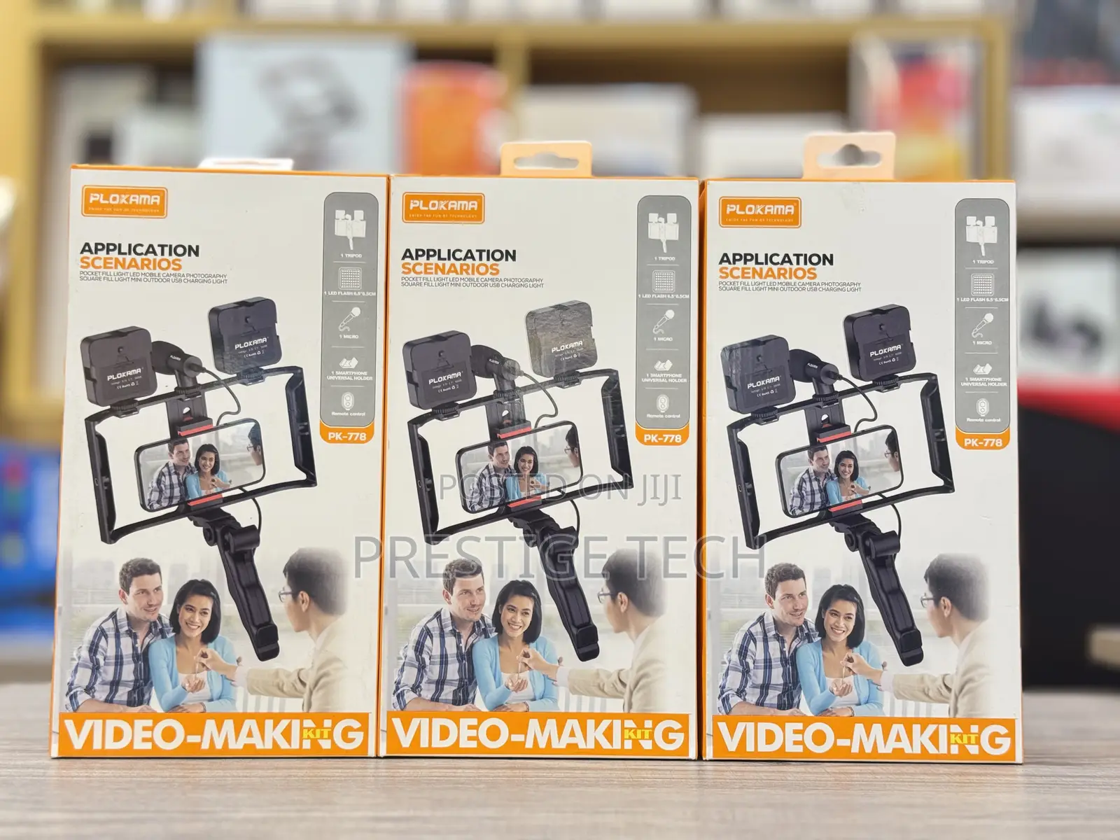 Plokama Video Making Kit Pk778 Dual Flash With Microphone For Vlogging