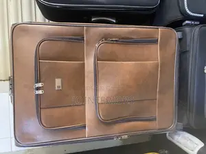 Brown Leather Suit Cases