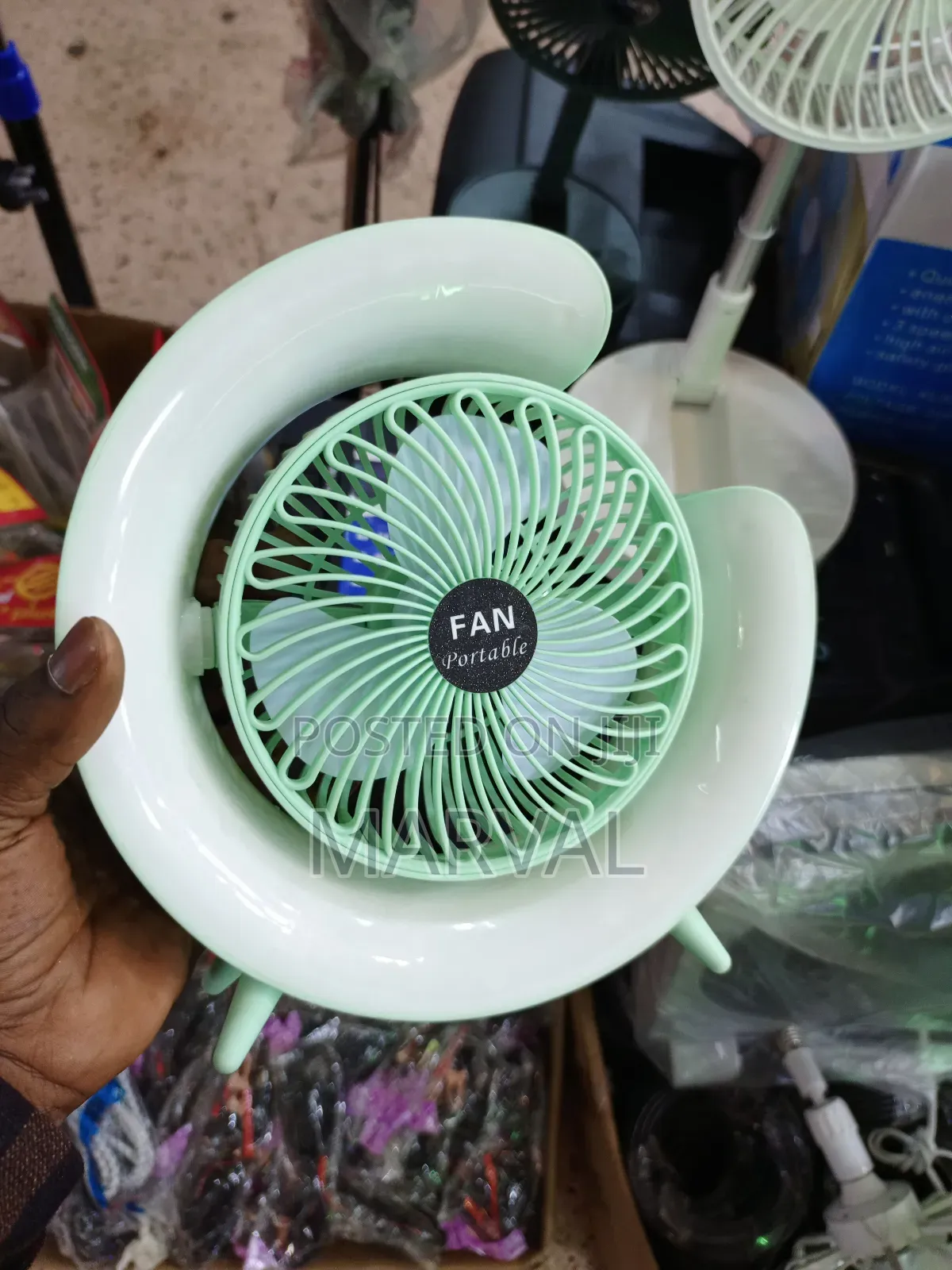 Usb Desktop Rechargeable Portable Rotatable Lighting Fan