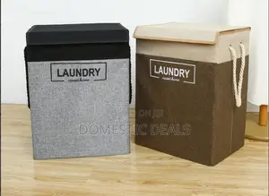 Fabric Laundry Basket With Cover