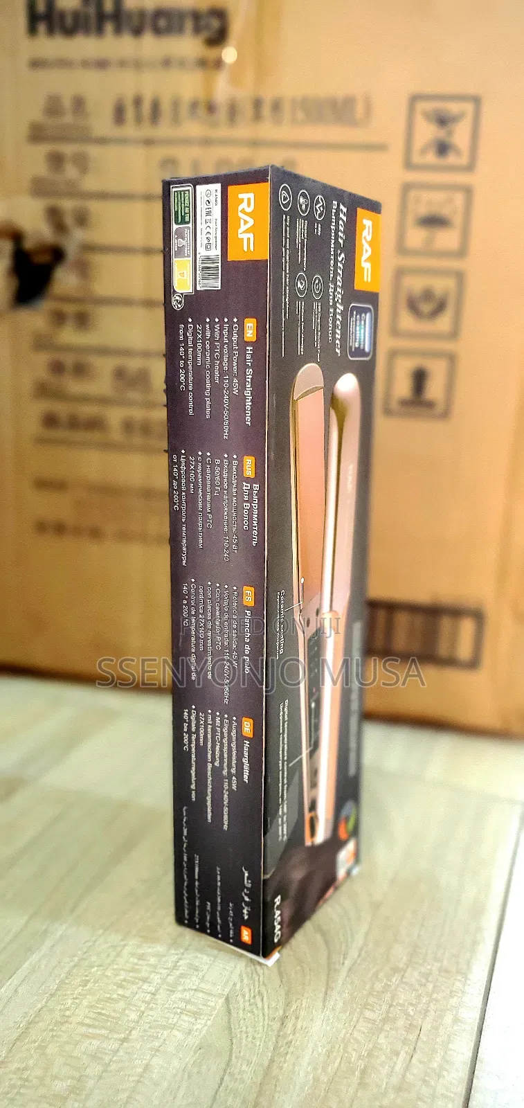 Raf Hair Straightener - 45w, Digital Temperature Control-
