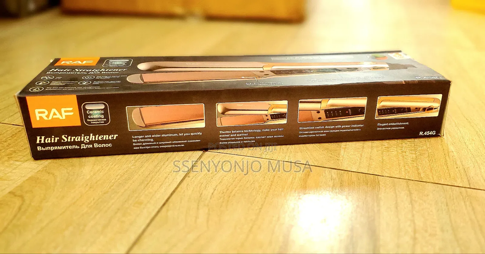 Raf Hair Straightener - 45w, Digital Temperature Control-