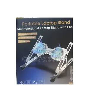 Portable Foldable Laptop Stand With Fan.