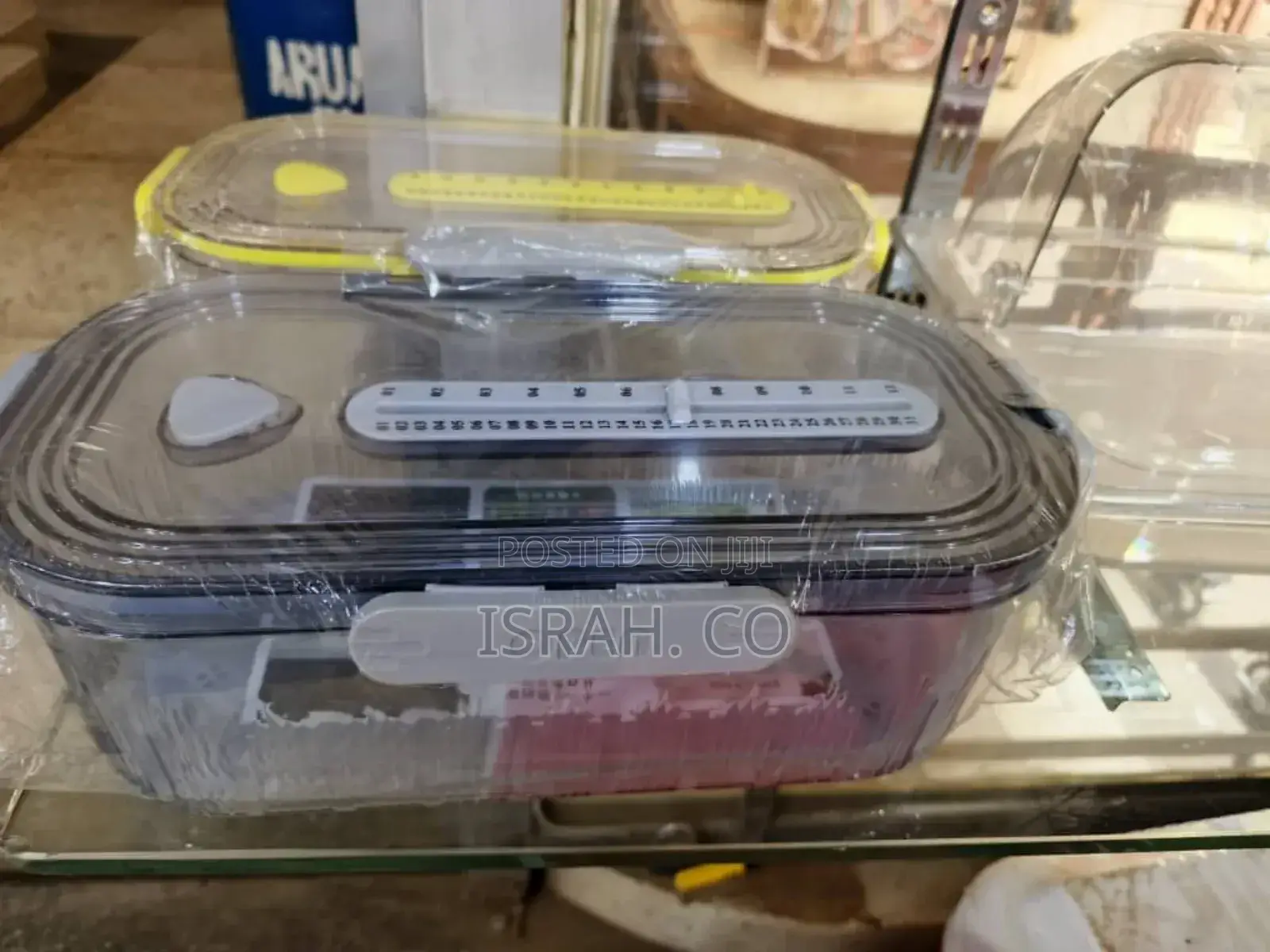 3-Piece Clearacrylic Sealedfood Storage Containers With Lids