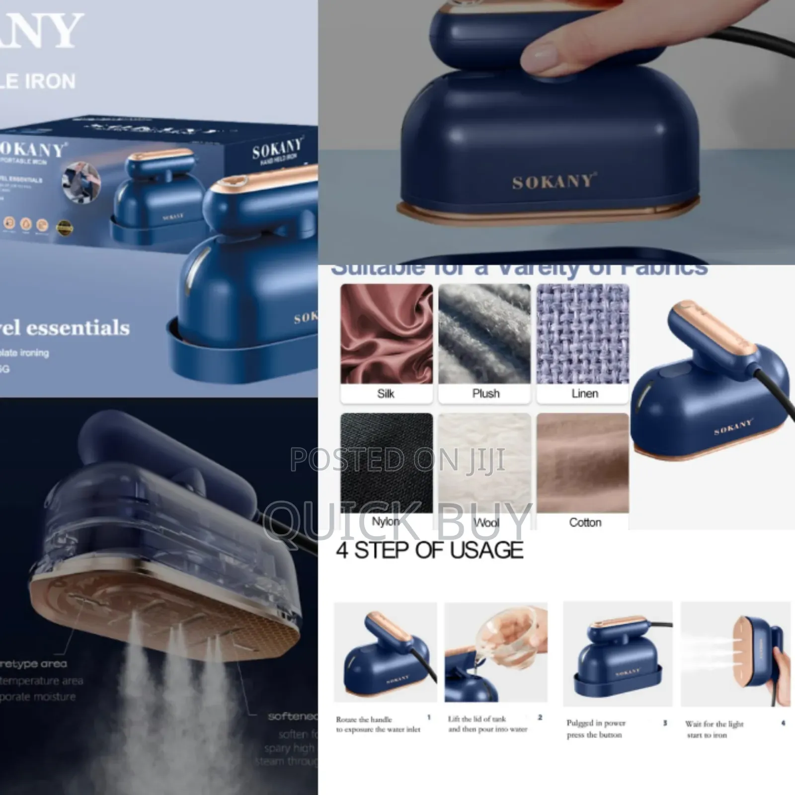 Sk-3064 Mini Steam Travel Iron