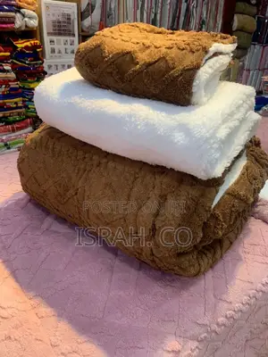 Super Soft Double Sided Fleece Throw Blanket Brown