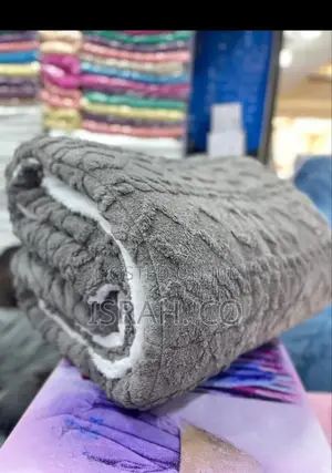 Fleese Throw Blanket Grey