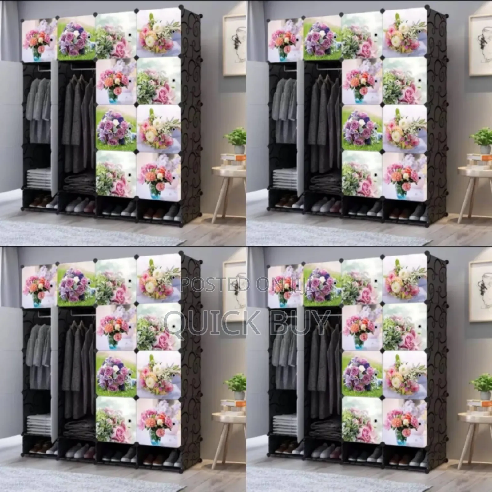 4 Column Multifunctional Wardrobe