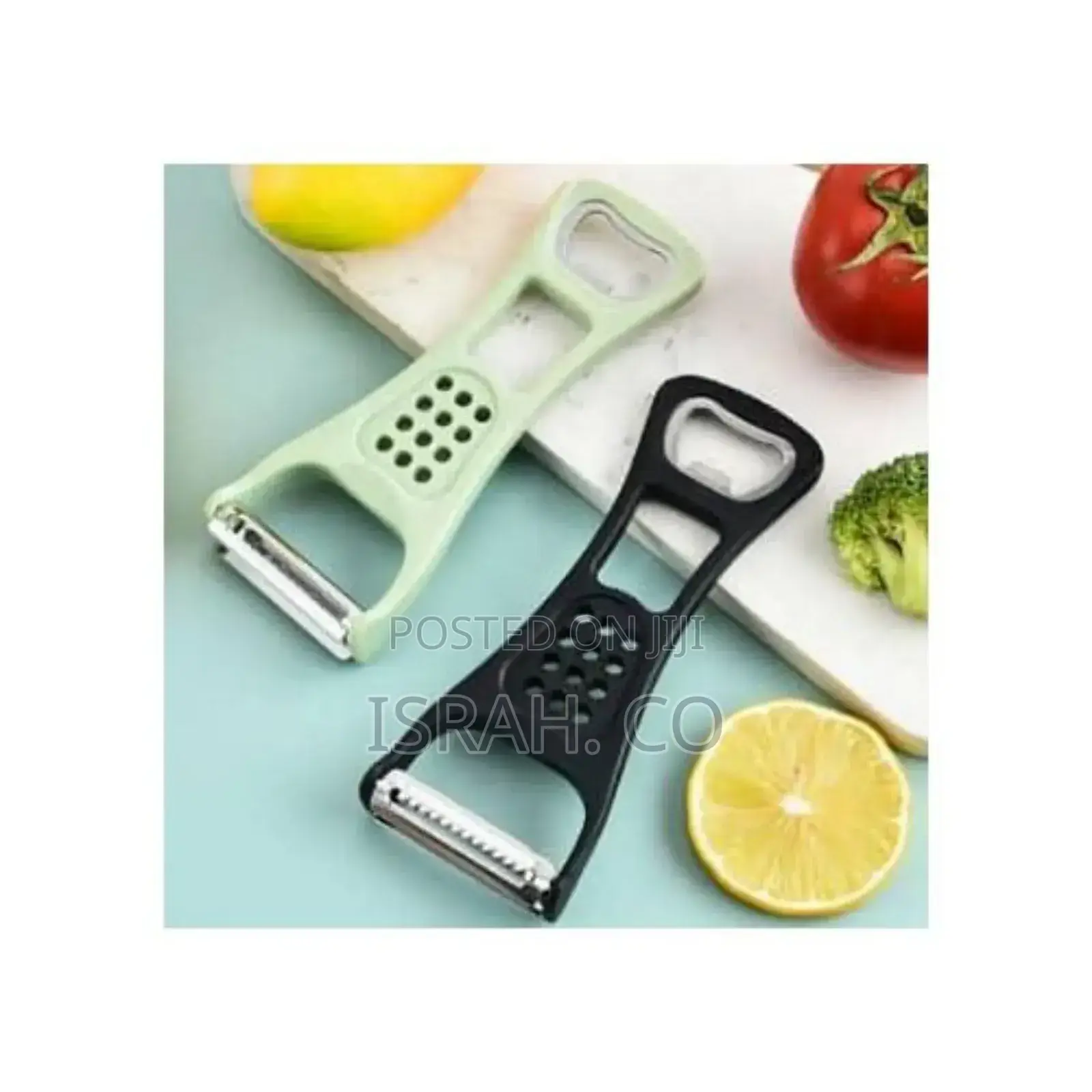 4 In1 Flat Blade Serrated Vegetable and Fruit Potato Peeler