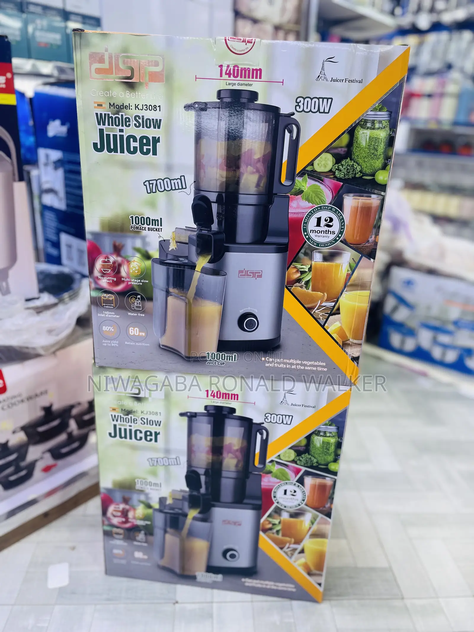 1l DSP Whole Slow Juicer 3000w