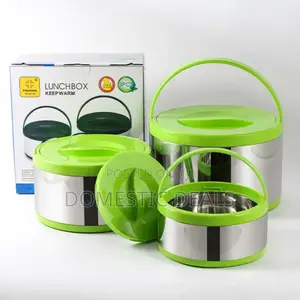 Round Leak-Proof 3pcs Lunch Box Set