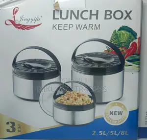 Colourful 3pcs Set of Stainless Steel Insulated Lunch Box