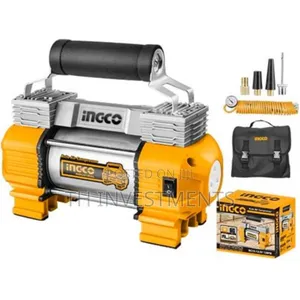 Ingco Auto Air Compressor Aac2508 - 12v, Max Pressure 120ps