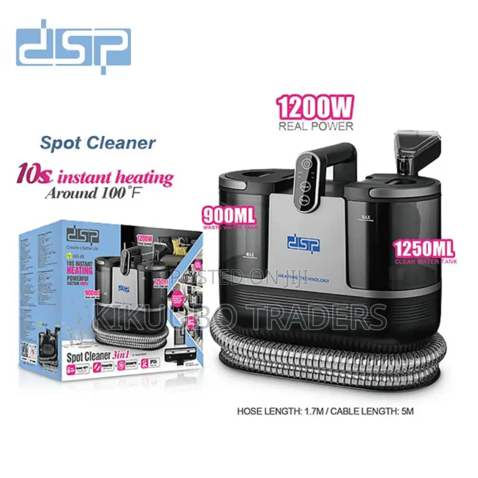 DSP 3in1 Spot Cleaner With Heating Feature 1200w