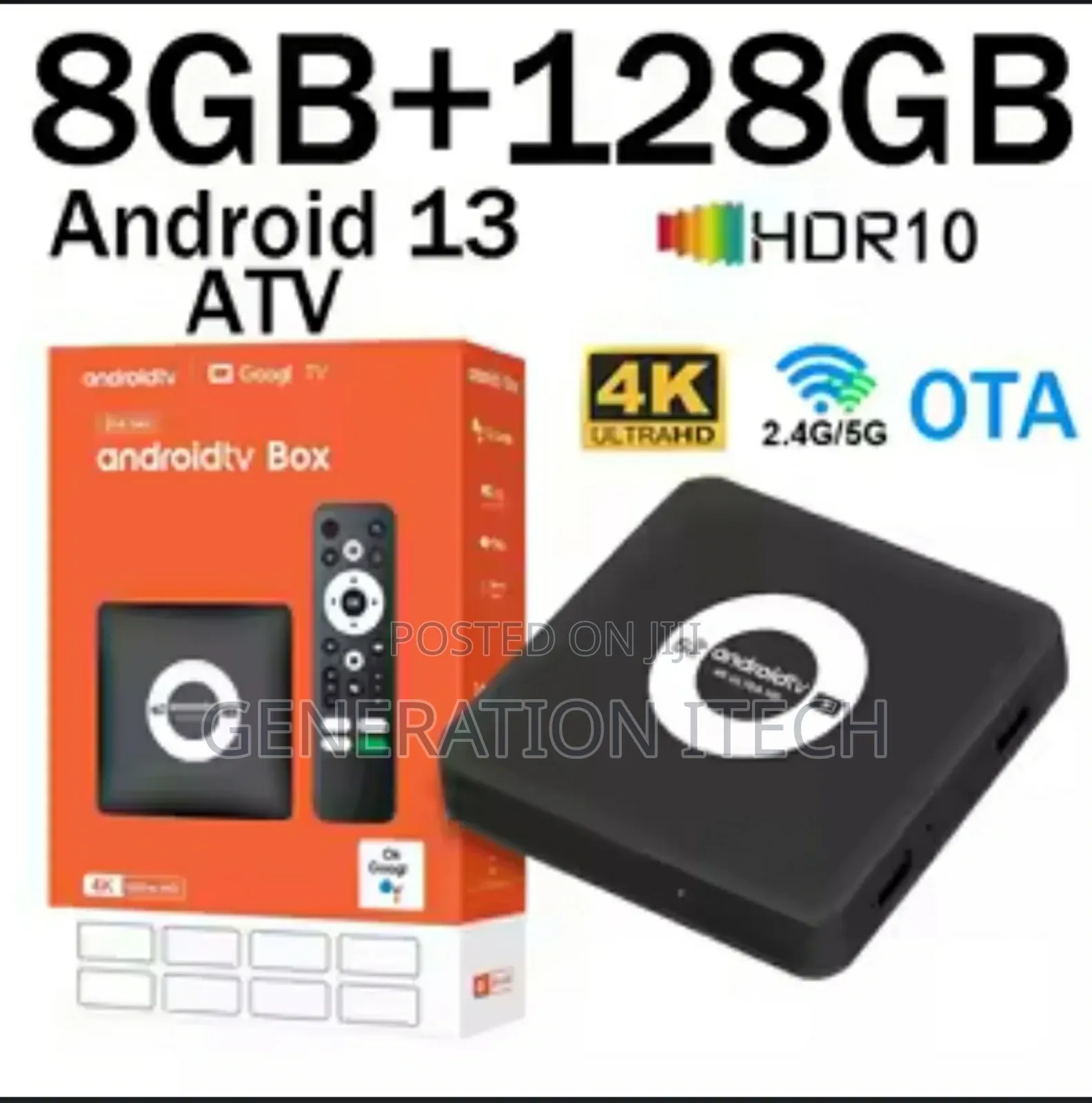 Google Android Tv Box- 128gb Storage and 8gb Ram- All Apps