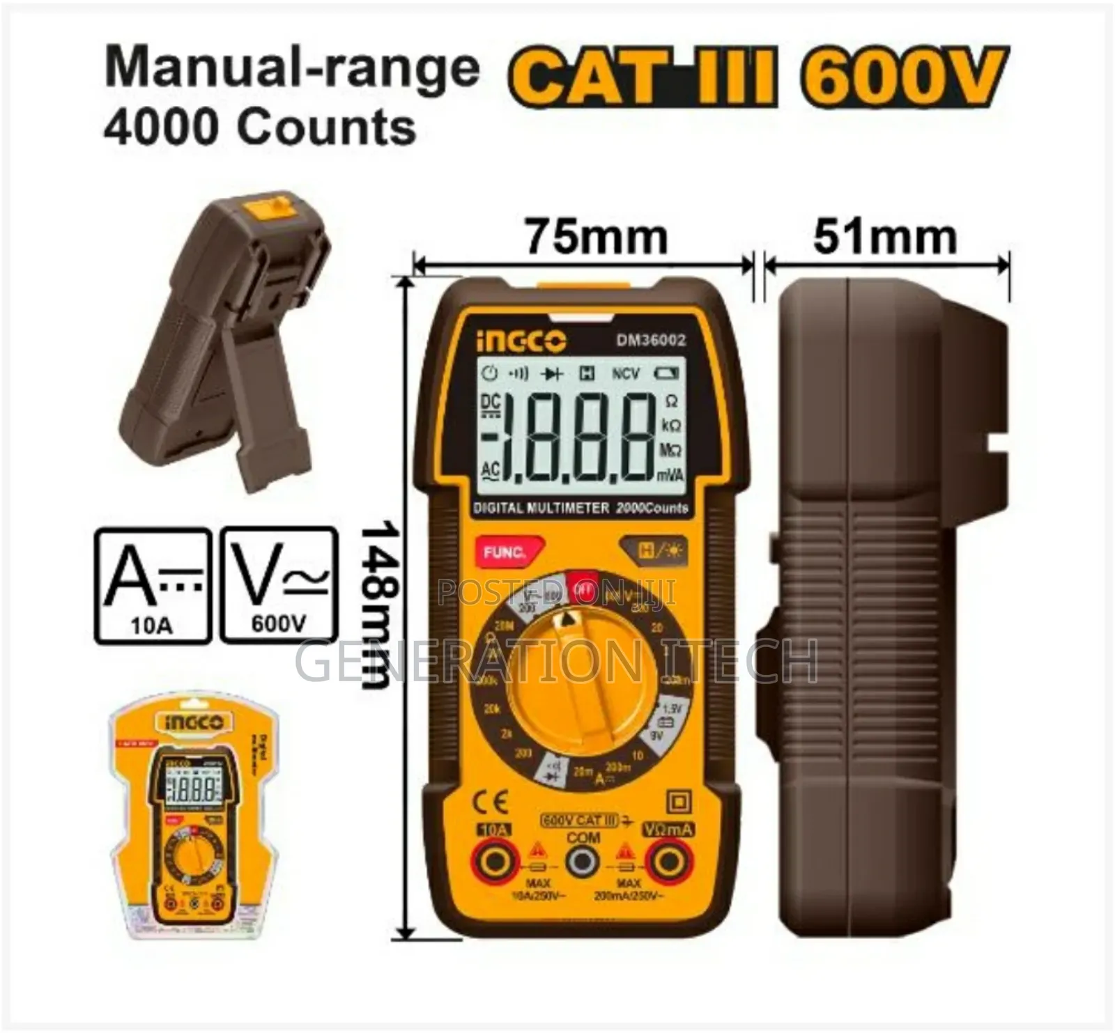 Ingco Digital Multimeter -Dm36002