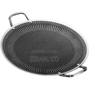 37cm Round BBQ Griddle Pans With Nonstick Barbecues Plate