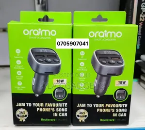 Oraimo Boulevard 18w Car Charger and Bluetooth Transceiver