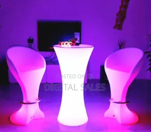 Led Luminous Bar Table With Seats