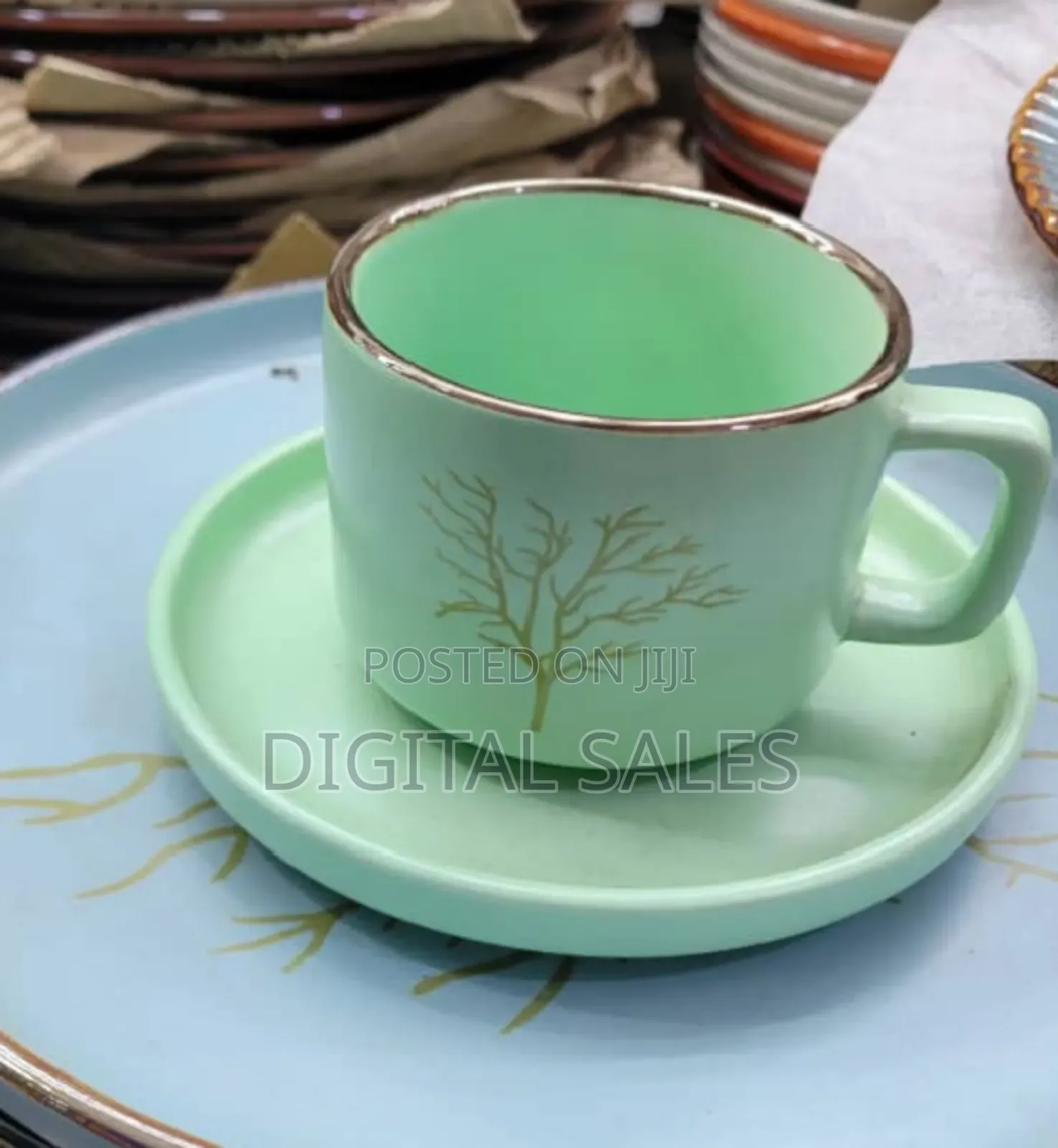 Ceramic Tea Cup N Saucer for 6people