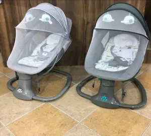 Electric Baby Swing Gray