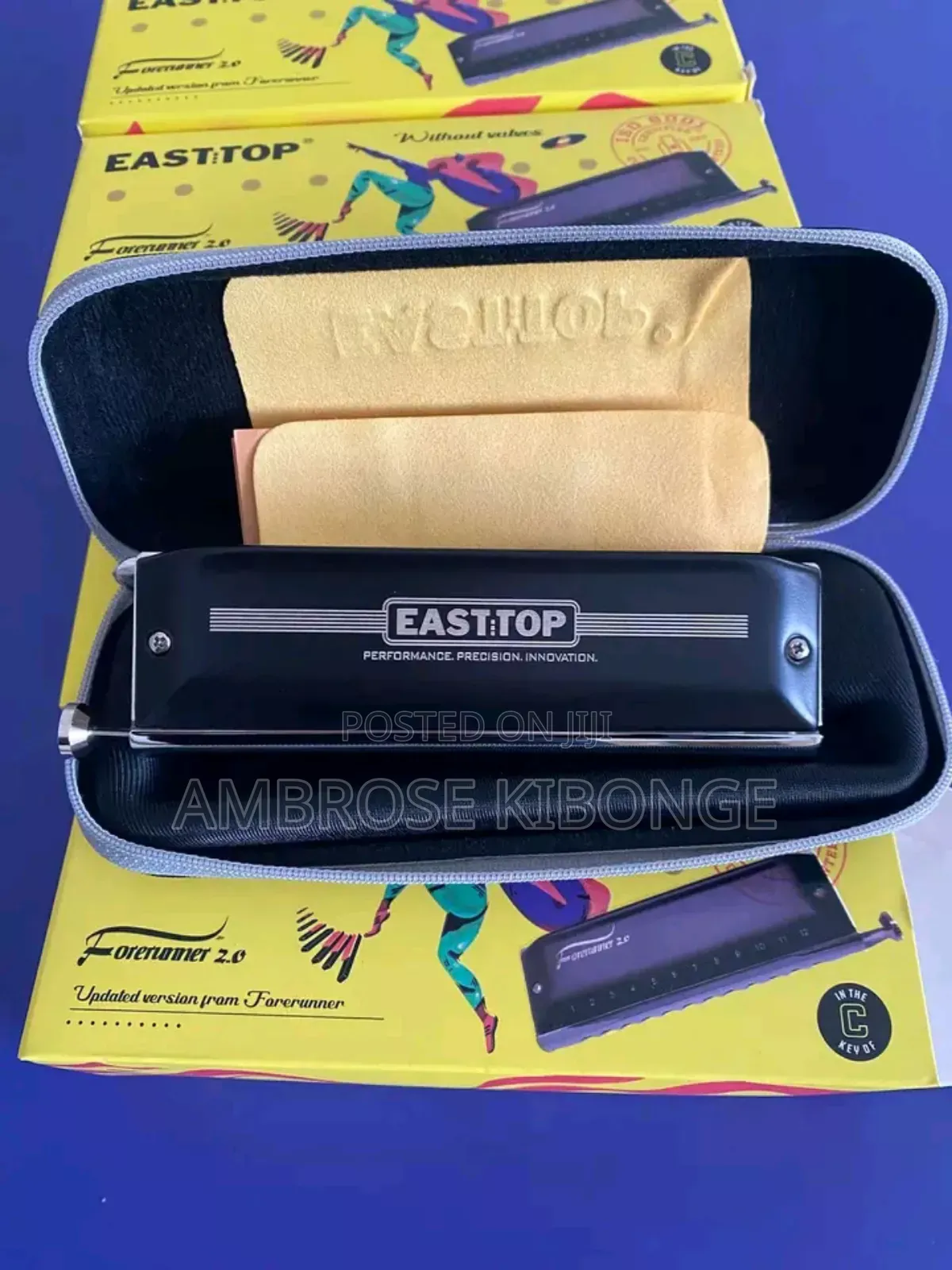 Original Professional Harmonica and Case Clear Sound Quality