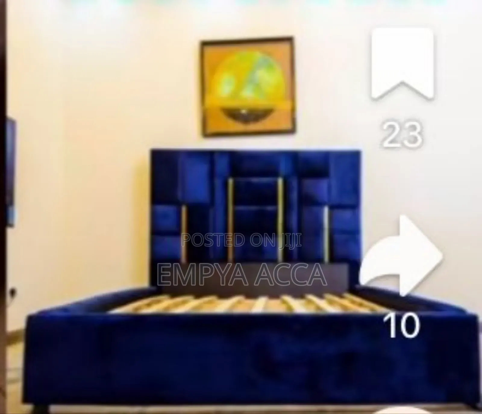 Simple Bule Bed