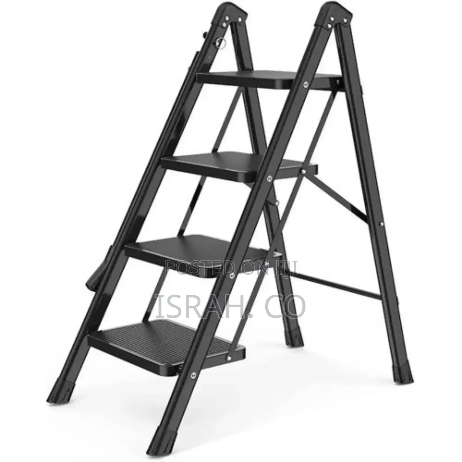 4 Step Ladder, Folding Step Stool, With Wide Anti-Slip Pedal