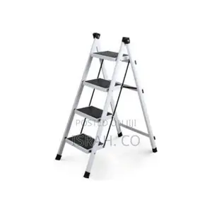 4 Step Ladder, Folding Step Stool, With Wide Anti-Slip Pedal
