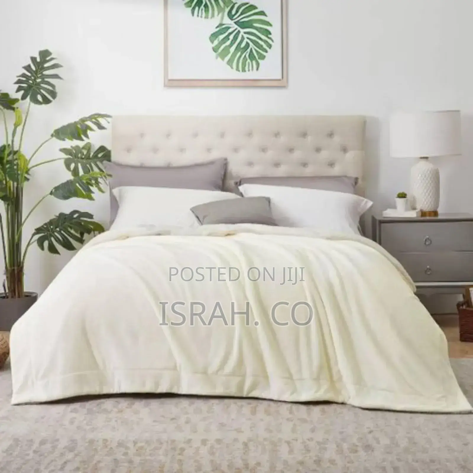 Washable and Low Heat Drying Bedding Cream