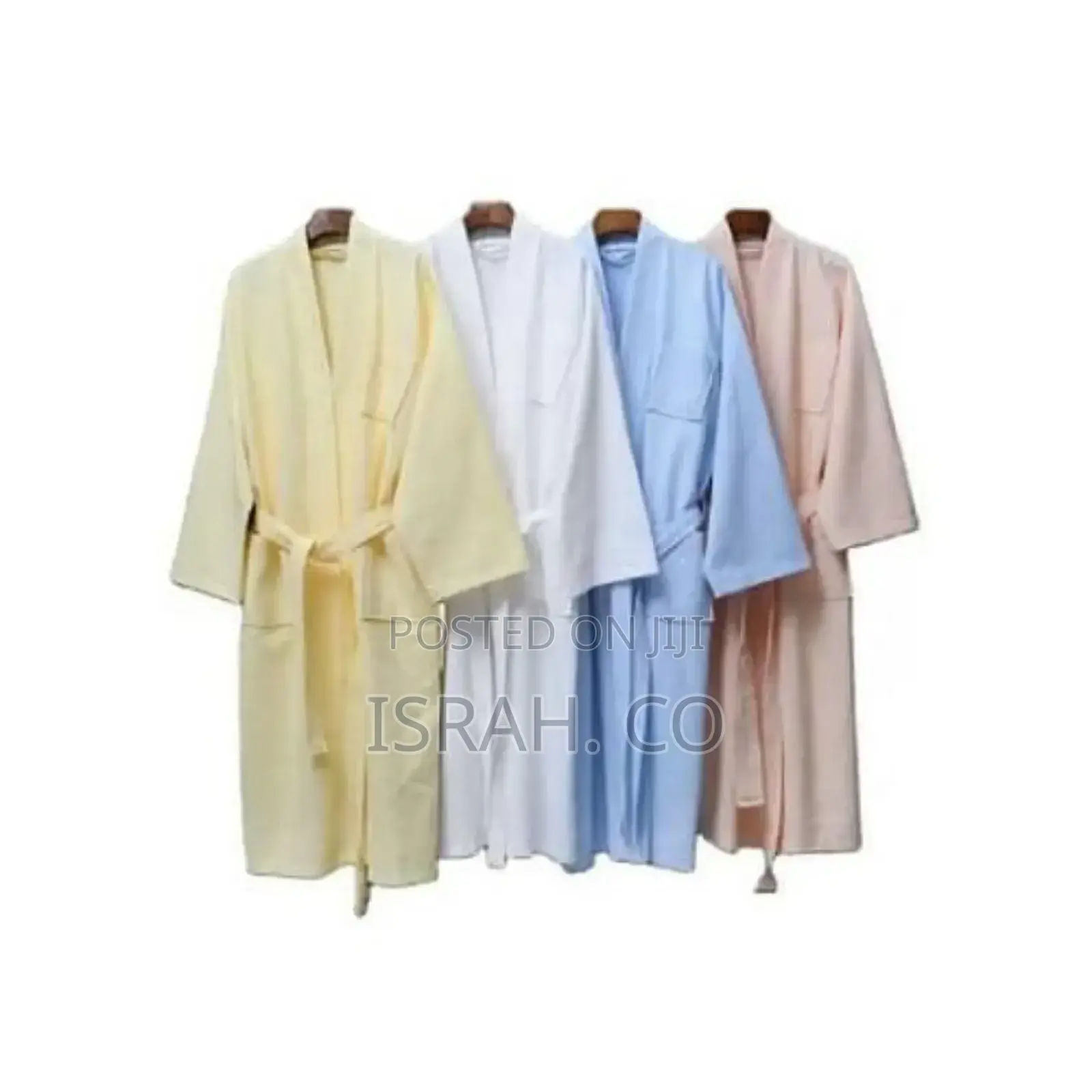 Lightweight Waffle Unisex Organic Linen Weave Robes-