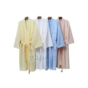 Lightweight Waffle Unisex Organic Linen Weave Robes-