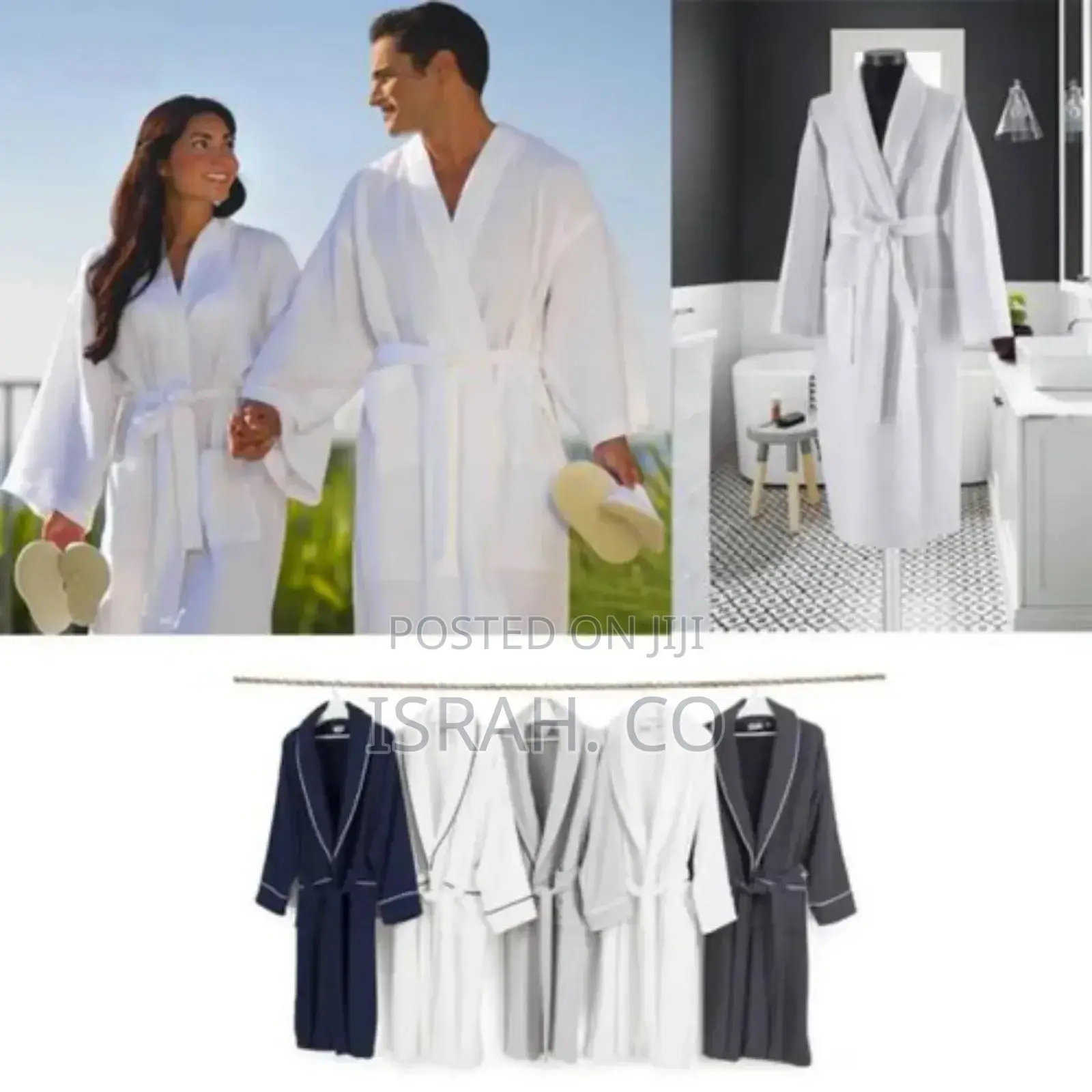 Flexible Comfortable Robes White