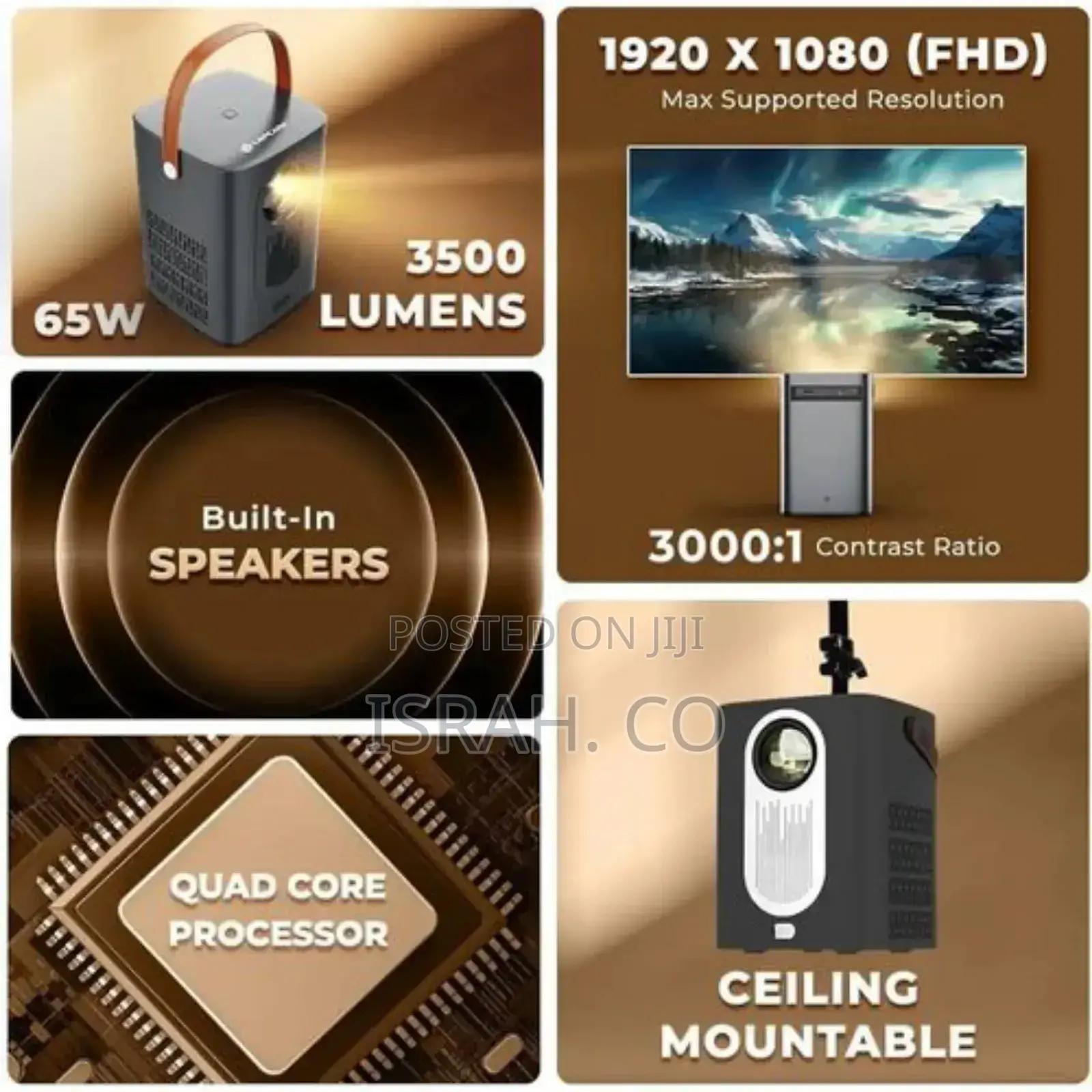 Borrego Smart 4 Smart DLP Android 9 Minivideo Wifi Projector