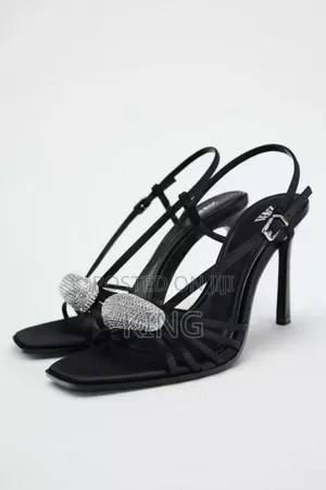 Black Heel Sum Shoes