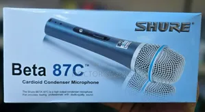 New Shure Beta 87c Cardioid Wired Condenser Microphone