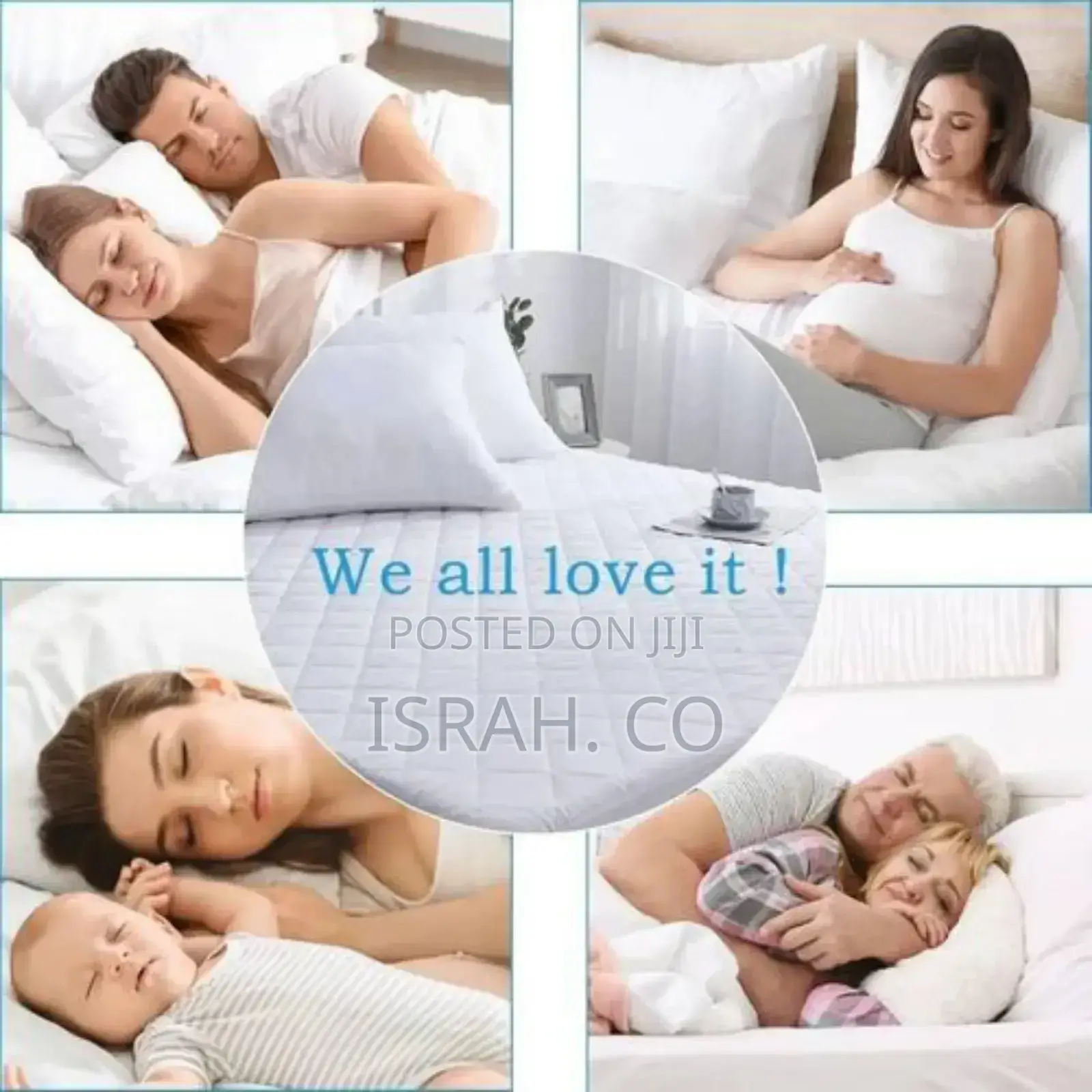 Mattress Protector King Size 180 X 200 Cm, Fits Up to 30 Cm
