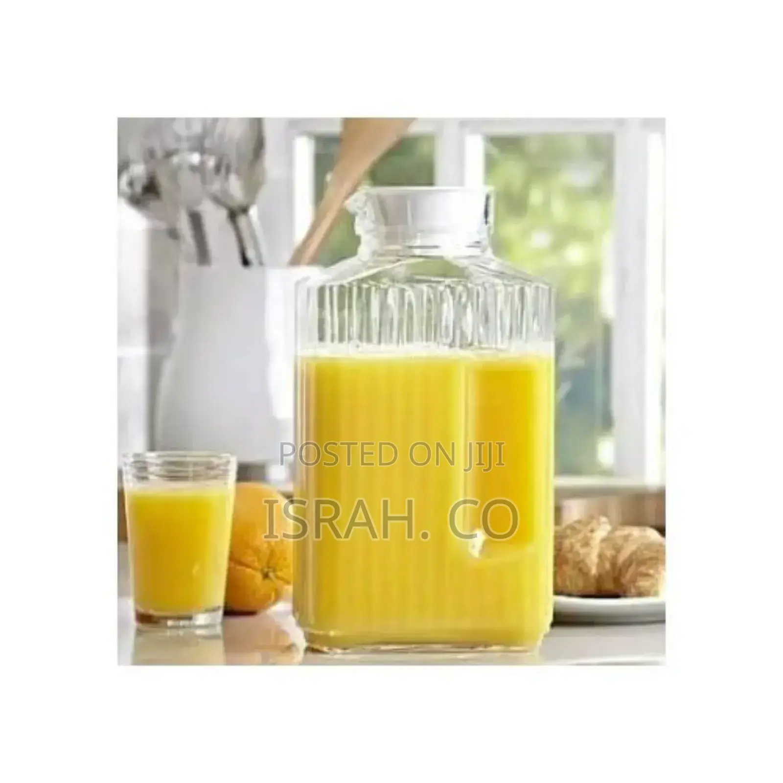 Luminarc Quadro 2-Liter Glass Pitcher With Lid
