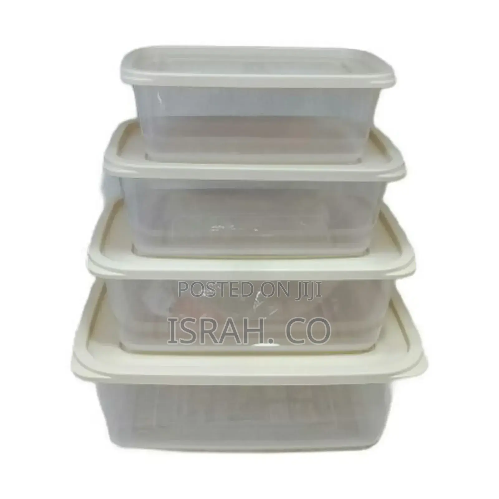 4 Piece Food Storage Containers Tins With Lids