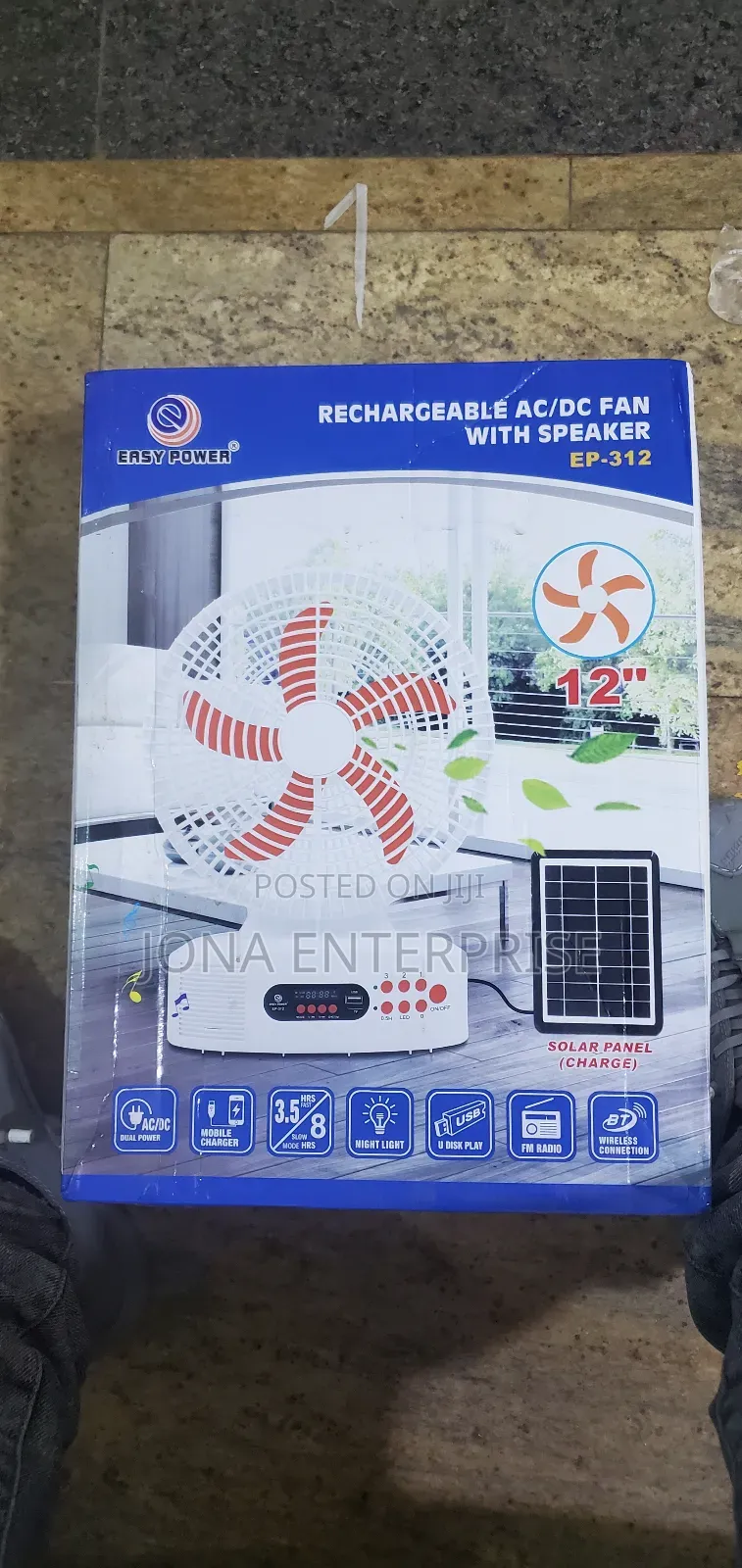 Rechargeable Ac/Dc Fan