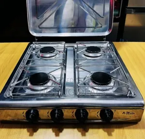 Electro Master 4 Burner Gas Stove Knob Table Top Cooker