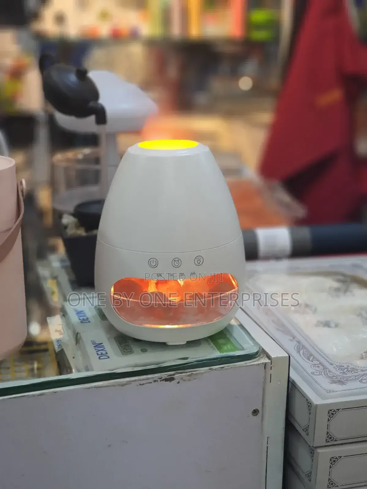 Flame Oil Diffuser Aromatherapy Humidifier With Night Light