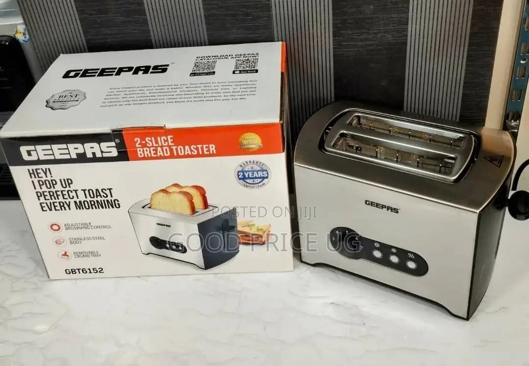 Geepas 2 Slice Toaster With Warranty