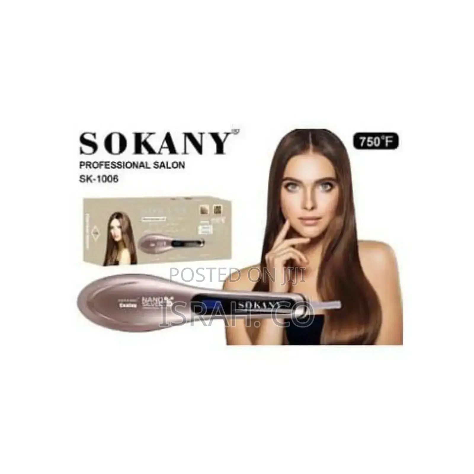 LCD Vibration Hair Straightener Electric Comb Brush